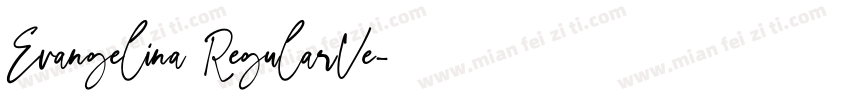 Evangelina RegularVe字体转换